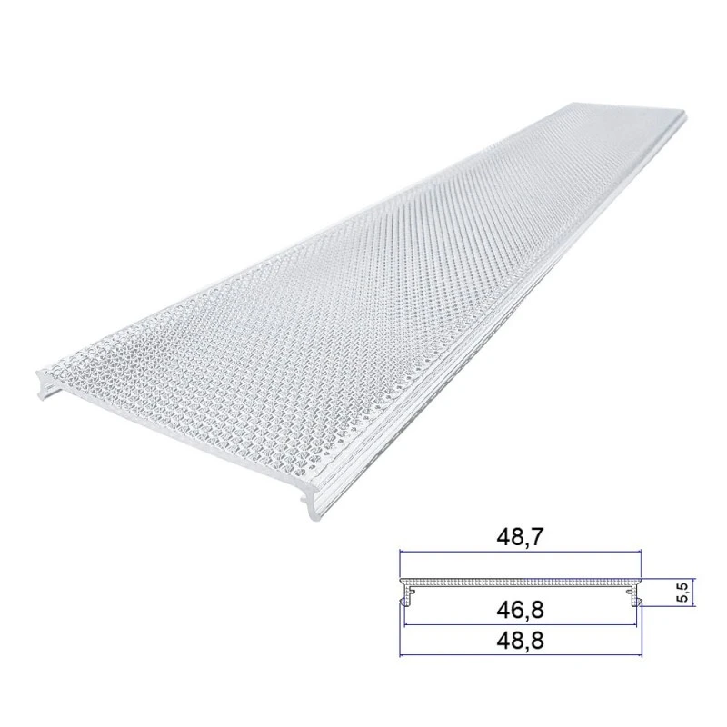 Acrylic Embossed Extrusion Lampshade