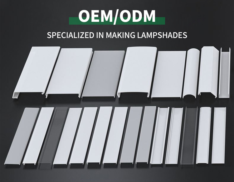 Polycarbonate Extrusion Diffuser Lampshade