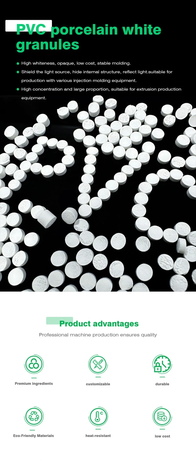 PVC Porcelain White Material