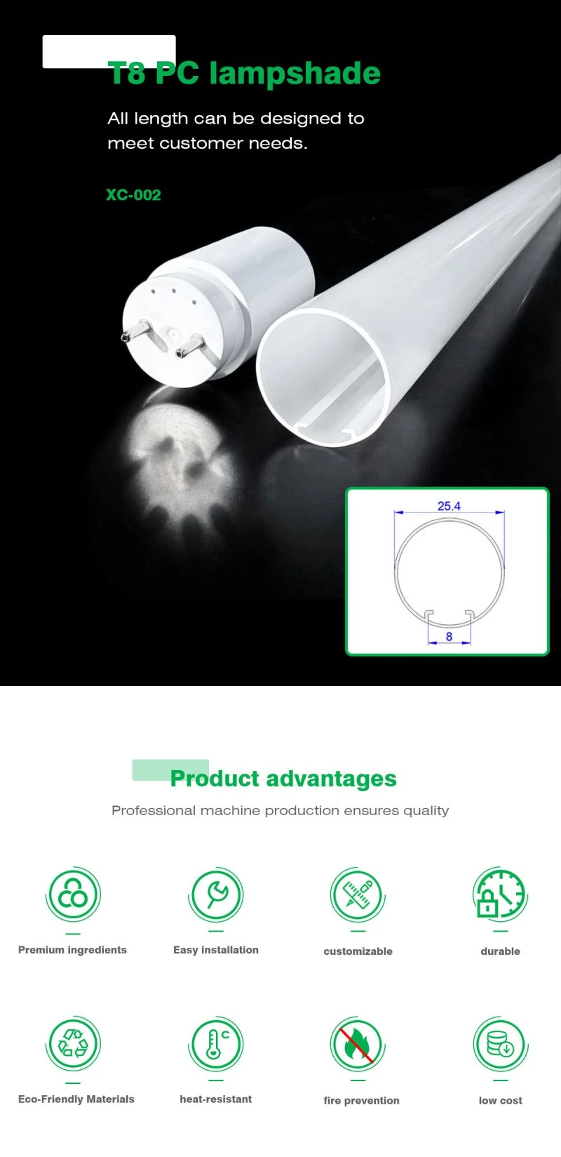 T8 Tube Housing Kit
