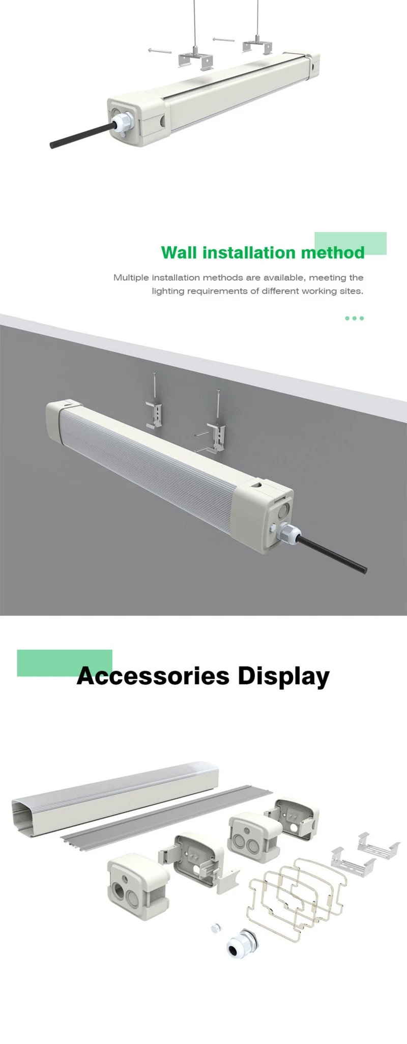 Tri-Proof Light Dual-Color Extruded Housing