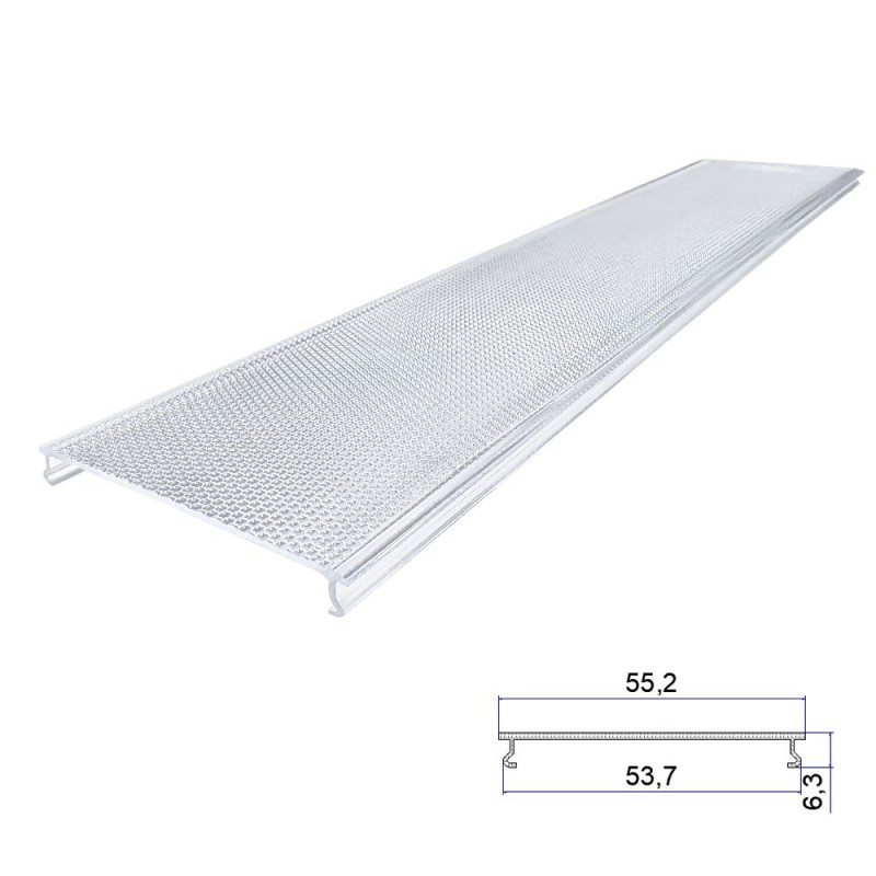 Polycarbonate Anti-Glare Extruded Lampshade