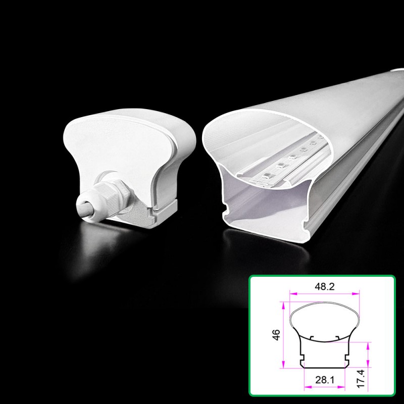 Polycarbonate Two-Color Extruded Lampshade